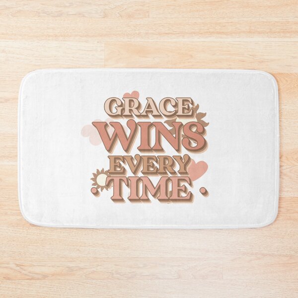 Item preview, Grace Wins Every Time A Gentle Reminder in a boho color scheme designed and sold by Marguerite Faure.