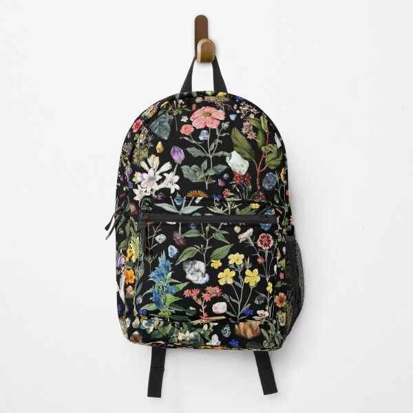 Backpack Under One Sky White Gold Butterfly Flower Small Backpack