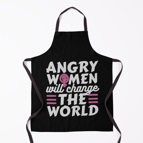Item preview, Angry Women Will Change The World Pink Grey Design designed and sold by SweetAndSpice.