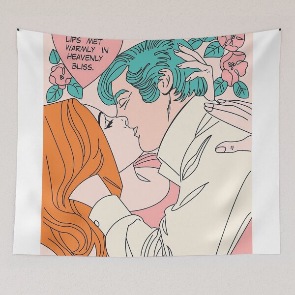 Item preview, Romantic couple in love kiss    designed and sold by asdkalpokased.
