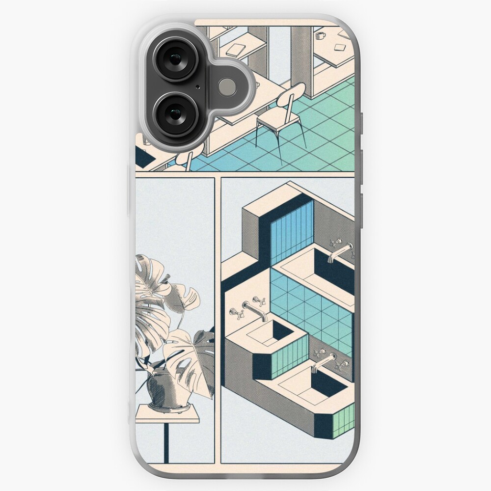 Aperçu de l'œuvre Coque souple iPhone créée et vendue par LoicBrDesign.