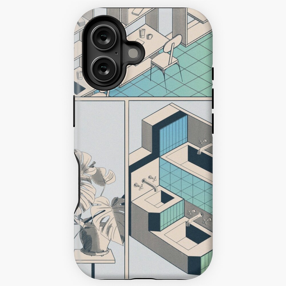 Aperçu de l'œuvre Coque antichoc iPhone créée et vendue par LoicBrDesign.