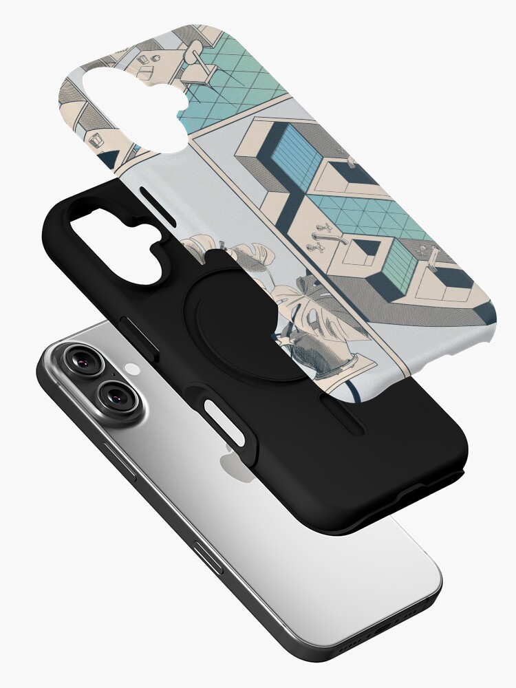 Aperçu 2 sur 4. Coque iPhone avec l'œuvre Fumetto 01 créée et vendue par LoicBrDesign.