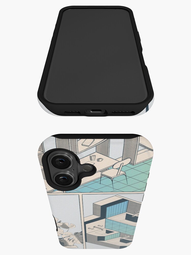 Aperçu 3 sur 4. Coque iPhone avec l'œuvre Fumetto 01 créée et vendue par LoicBrDesign.