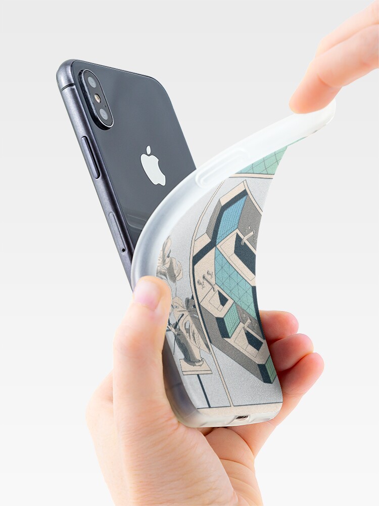 Aperçu 4 sur 5. Coque iPhone avec l'œuvre Fumetto 01 créée et vendue par LoicBrDesign.