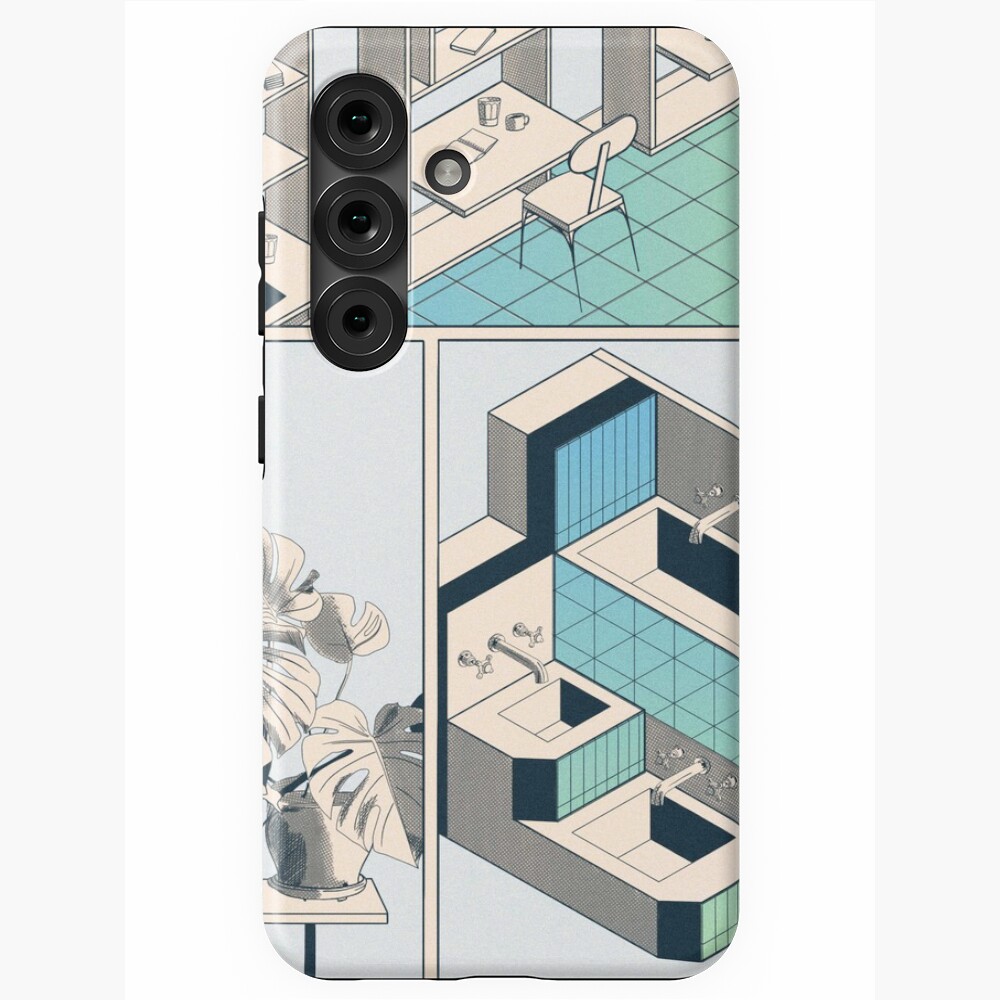 Aperçu de l'œuvre Coque antichoc Samsung Galaxy créée et vendue par LoicBrDesign.