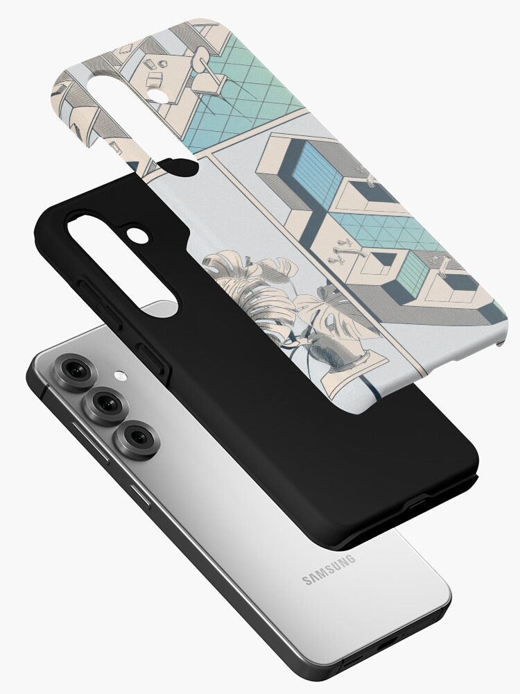 Aperçu 2 sur 4. Coque Samsung Galaxy avec l'œuvre Fumetto 01 créée et vendue par LoicBrDesign.
