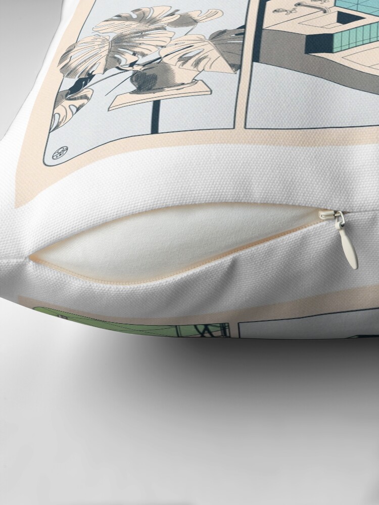 Aperçu 2 sur 4. Coussin avec l'œuvre Fumetto 01 créée et vendue par LoicBrDesign.