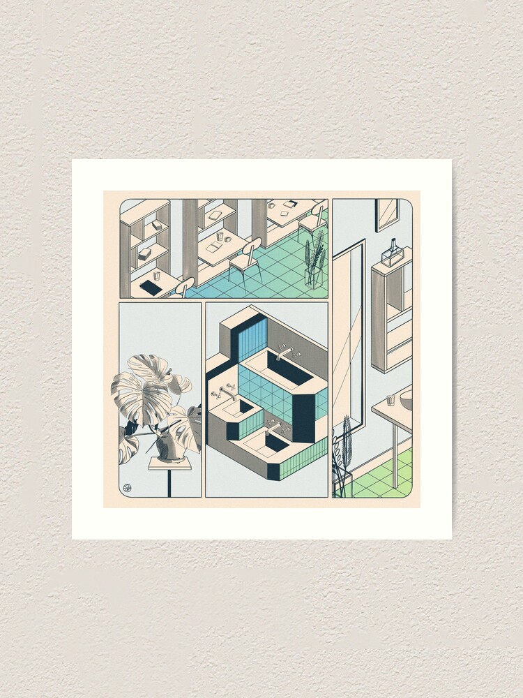 Aperçu 1 sur 3. Impression artistique avec l'œuvre Fumetto 01 créée et vendue par LoicBrDesign.