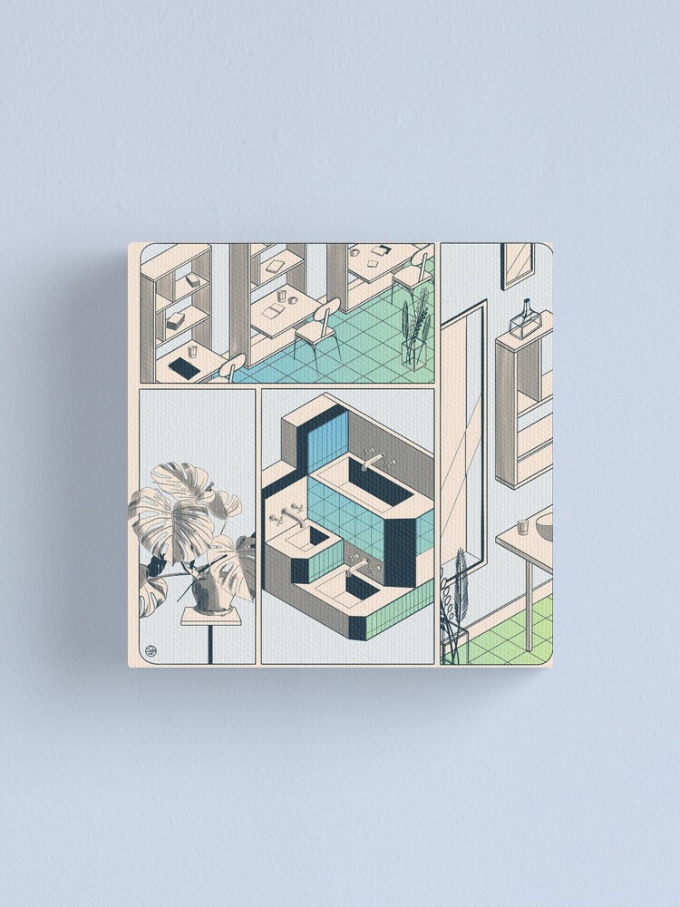 Aperçu 1 sur 3. Impression sur toile avec l'œuvre Fumetto 01 créée et vendue par LoicBrDesign.