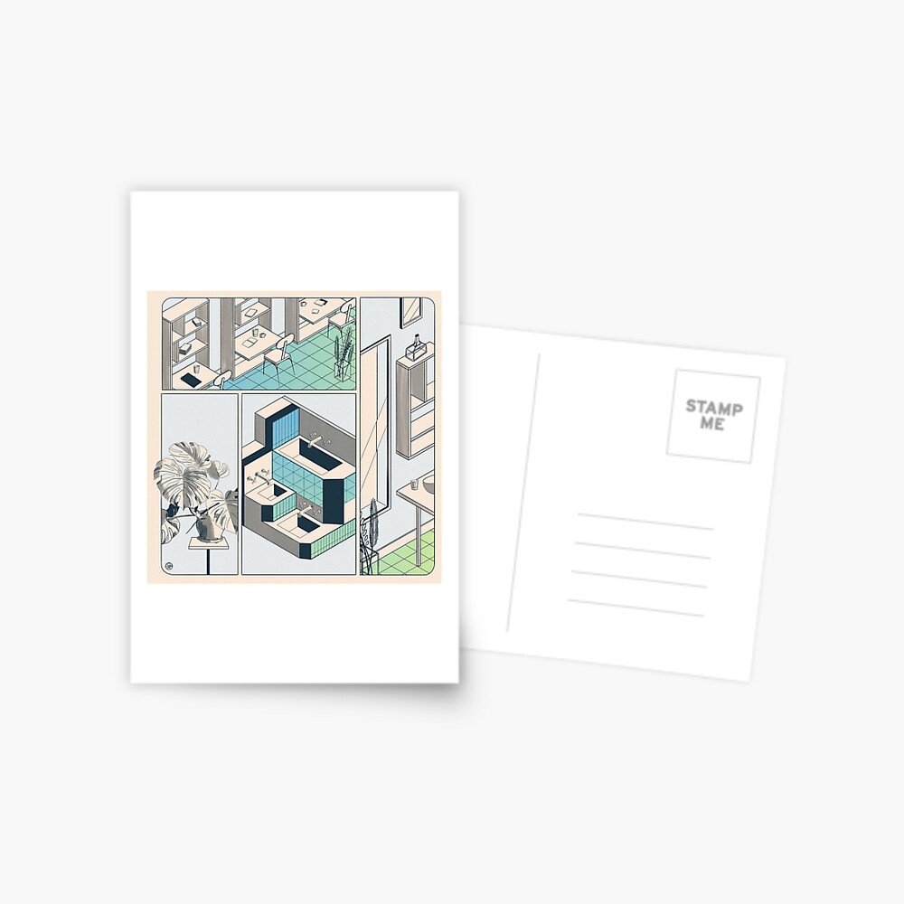 Aperçu de l'œuvre Carte postale créée et vendue par LoicBrDesign.