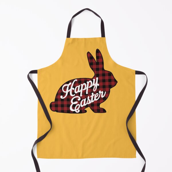 Item preview, Happy Easter Bunny Silhouette in Red Buffalo Plaid designed and sold by Happy Puppy Print On Demand.
