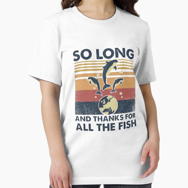 Vista previa del artículo con la obra «Hasta luego y gracias por todo el pescado», diseñado y vendido por BTGTEES.