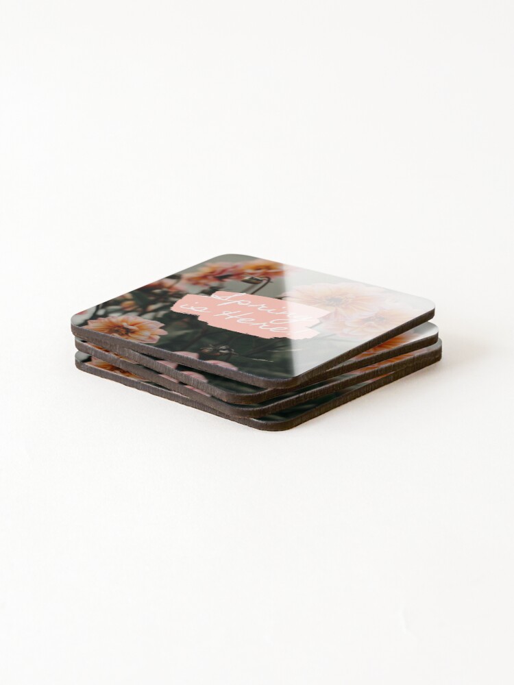 Thumbnail 4 of 5, Coasters (Set of 4), Hello Spring designed and sold by Doucheka.