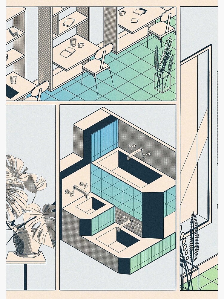 Aperçu 3 sur 3. Carnet avec l'œuvre Fumetto 01 créée et vendue par LoicBrDesign.