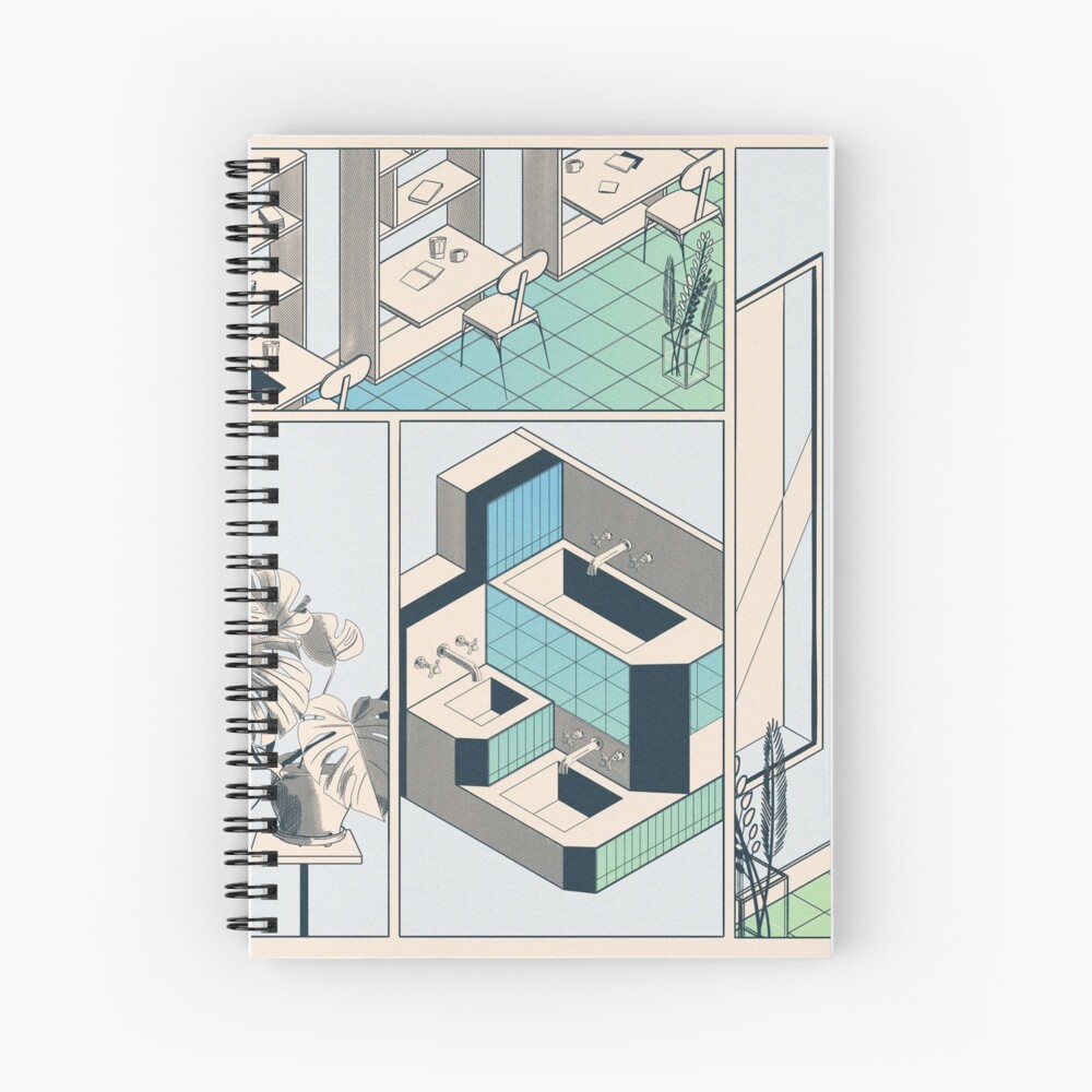 Aperçu de l'œuvre Cahier à spirale créée et vendue par LoicBrDesign.