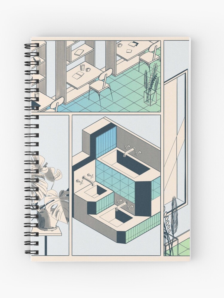 Aperçu 1 sur 3. Carnet avec l'œuvre Fumetto 01 créée et vendue par LoicBrDesign.