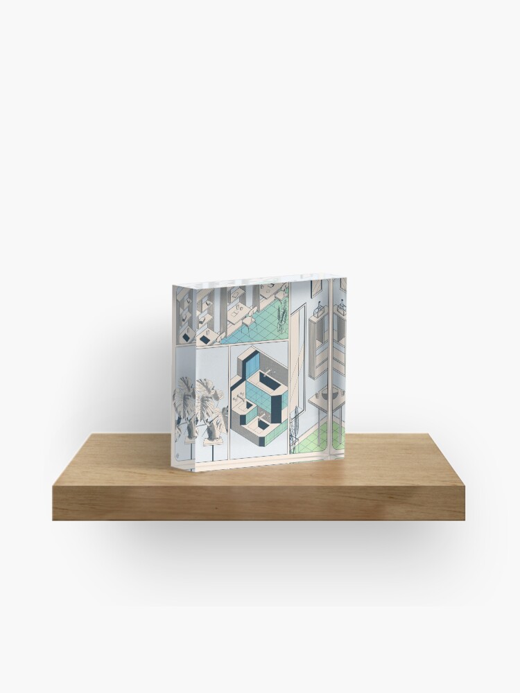 Aperçu 1 sur 5. Bloc acrylique avec l'œuvre Fumetto 01 créée et vendue par LoicBrDesign.