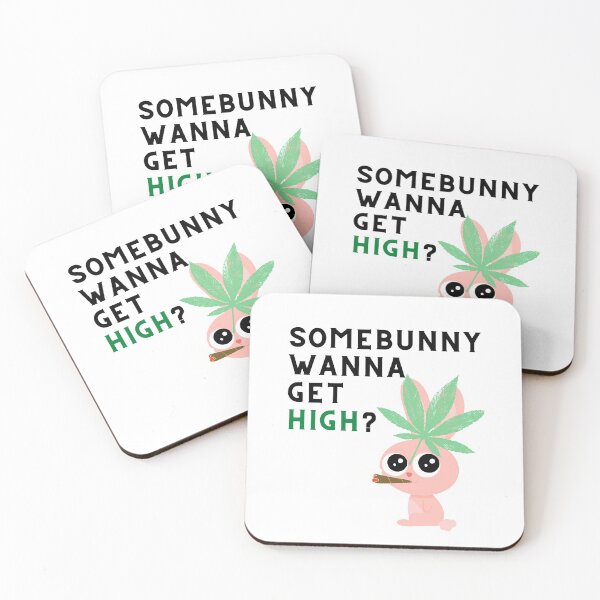 Item preview, SOMEBUNNY WANNA GET HIGH  | EASTER STONER | Smart Successful Stoner |  designed and sold by AlfaEcho.