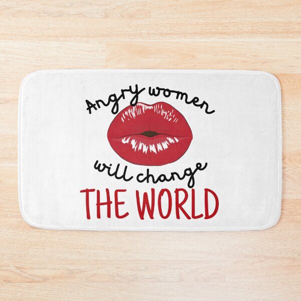 Item preview, Angry Women Will Change The World Sexy Lips Black Design designed and sold by SweetAndSpice.