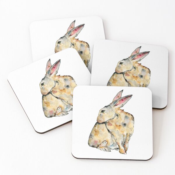 Item preview, Watercolor illustration bunny rabbit designed and sold by lineosa.