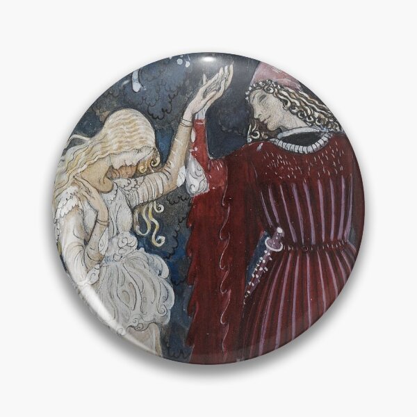 Item preview, Lena och riddaren dansa (Lena dances with the knight) - John Bauer 1915 designed and sold by LemonbatStudio.