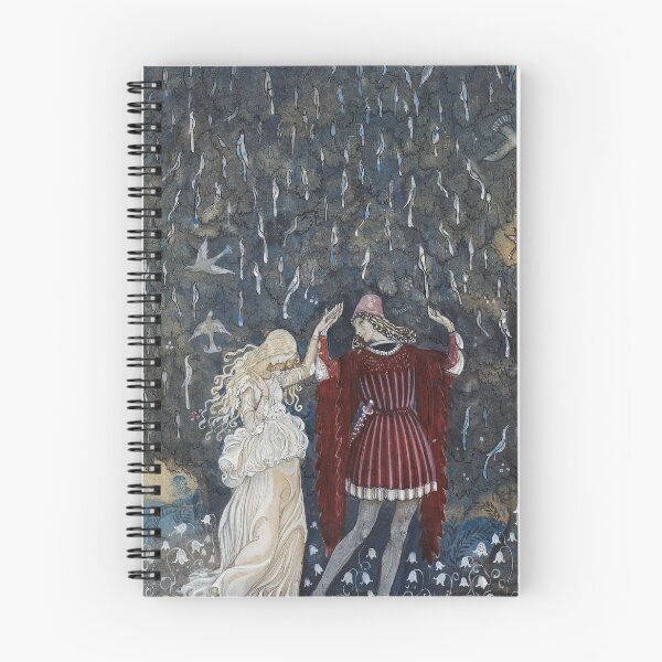 Item preview, Lena och riddaren dansa (Lena dances with the knight) - John Bauer 1915 designed and sold by LemonbatStudio.