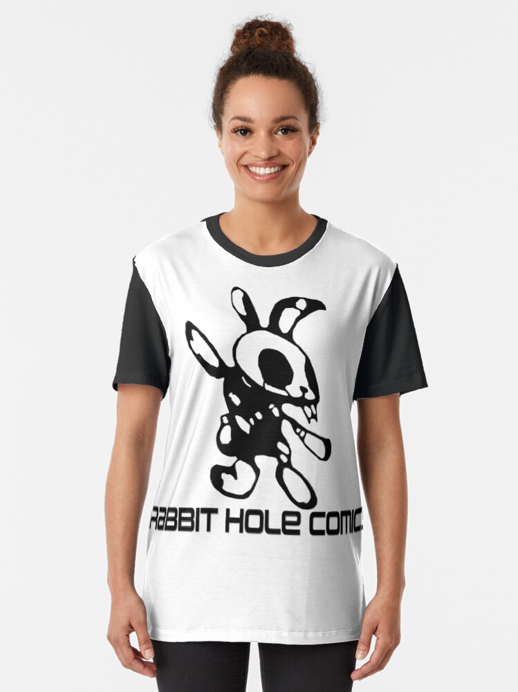 Alternate view of Rabbit Hole Comics Graphic T-Shirt