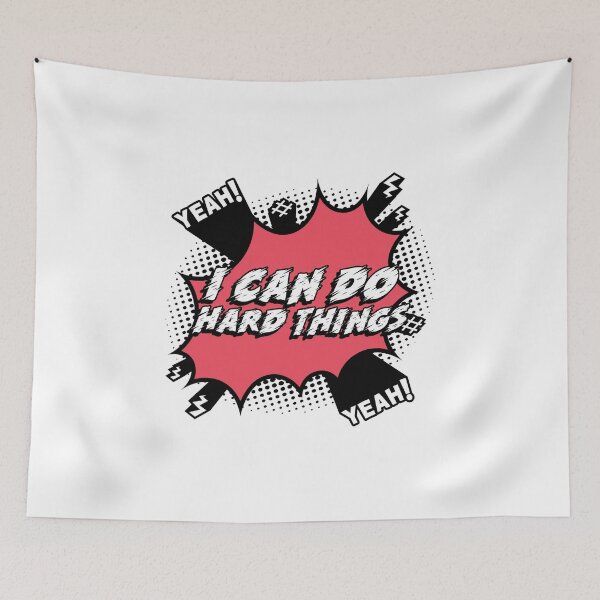 Item preview, I Can Do Hard Things a Growth Mindset Mantra designed and sold by Marguerite Faure.