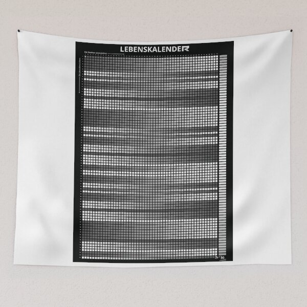 Item preview, Black Lebenskalender Capital Your Life designed and sold by brandazigno.