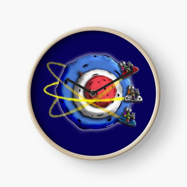 A SPACE MODYSSEY - COSMIC SCOOTERS Clock