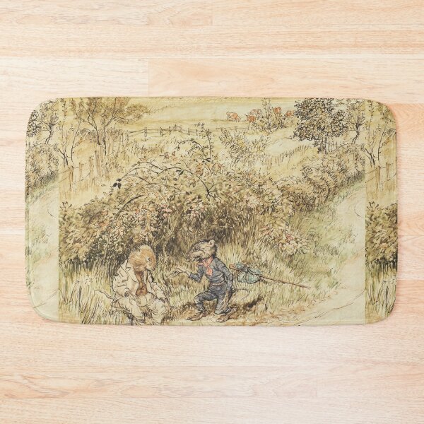 Item preview, Ratty and a weasel Wind in the Willows illustration - Arthur Rackham designed and sold by Vintage Designs +.