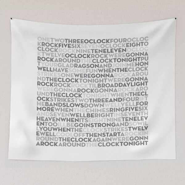 Item preview, Rock Around the Clock - Bill Haley & His Comets (lyrics) v.1 designed and sold by x1brett.