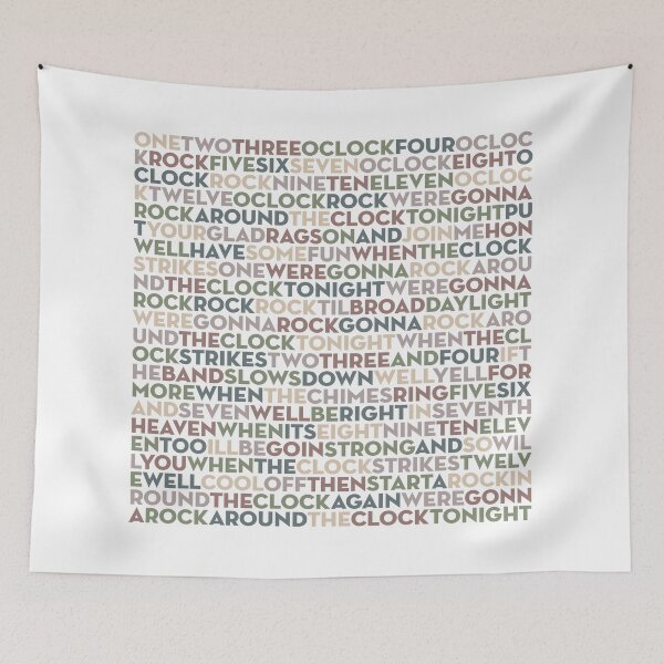 Item preview, Rock Around the Clock - Bill Haley & His Comets (lyrics) v.6 designed and sold by x1brett.