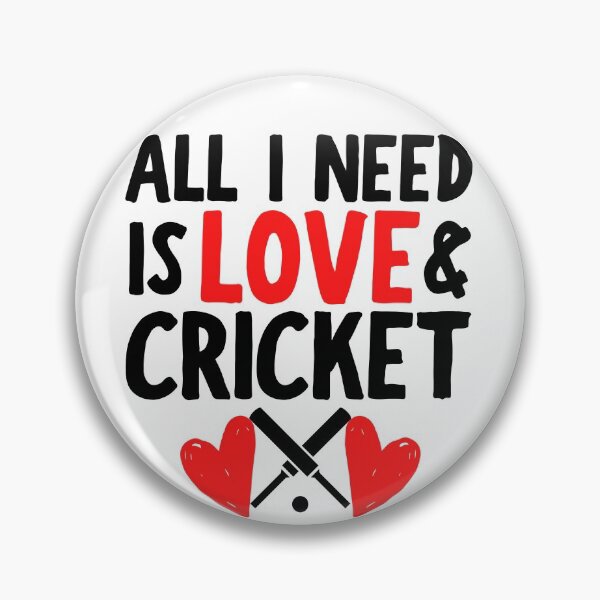 Artikelvorschau, Alles was ich brauche ist Liebe und Cricket entworfen und verkauft von TheGreenGoat.