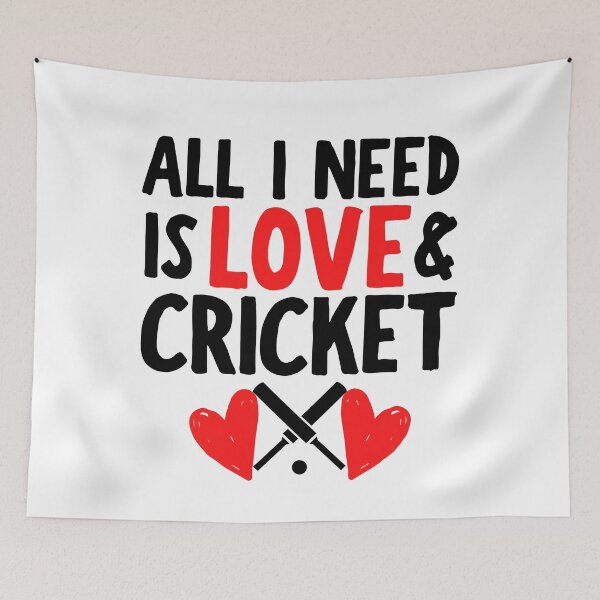 Artikelvorschau, Alles was ich brauche ist Liebe und Cricket entworfen und verkauft von TheGreenGoat.