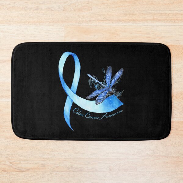 Item preview, Hippie Dragonfly Blue Ribbon Colon Cancer Awareness Gifts  designed and sold by TheresaKessler.