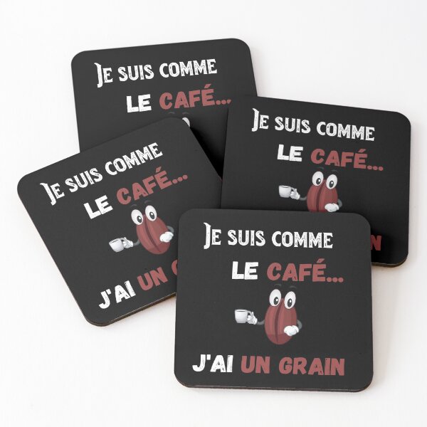 Aperçu de l'œuvre Café en grain - Humour café folie créée et vendue par Olympique1359.
