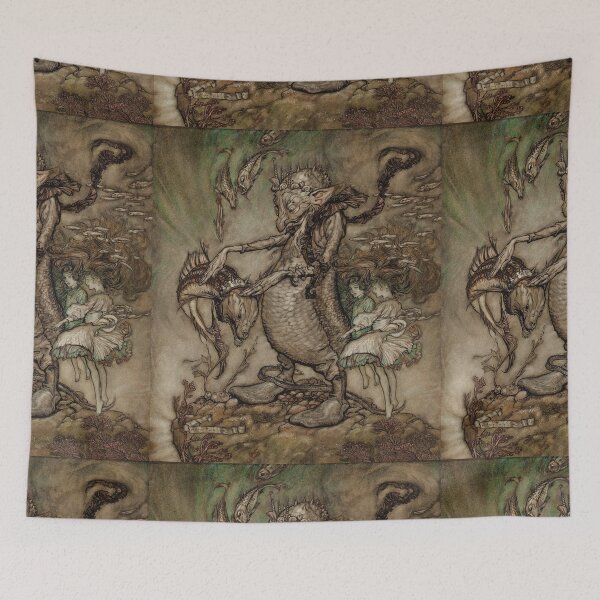 Item preview, Water goblin illustration - Arthur Rackham designed and sold by Vintage Designs +.