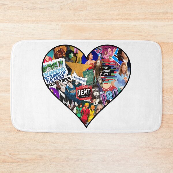 Item preview, Broadway collage heart designed and sold by Als10806.