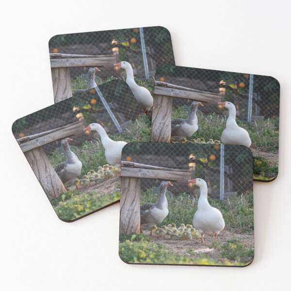 Item preview, Mumma and Papa Geese with their Goslings designed and sold by twelvepointfour.
