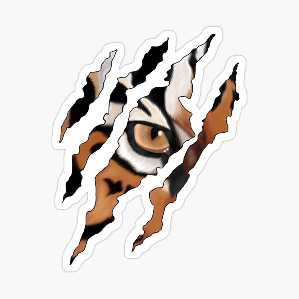 Classdojo For Teachers Tiger Eyes Tattoo, Tiger Claw - Tiger Claw Marks  Clipart (#1135476) - PikPng