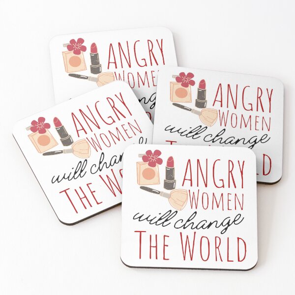 Item preview, Angry Women Will Change The World Makeup Black Design designed and sold by SweetAndSpice.