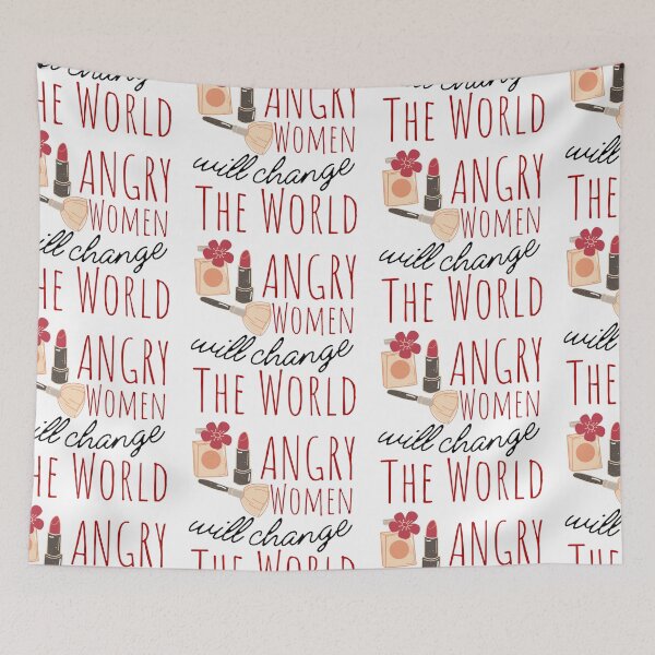 Item preview, Angry Women Will Change The World Makeup Black Design designed and sold by SweetAndSpice.