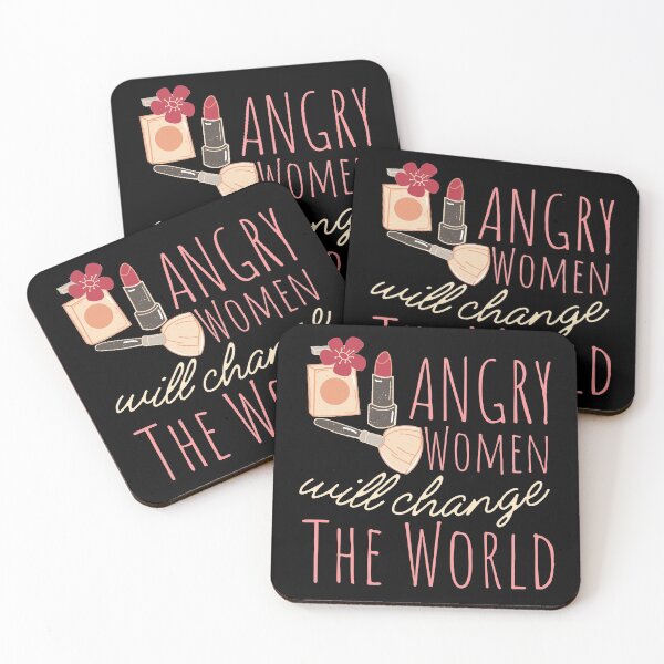 Item preview, Angry Women Will Change The World Makeup White Design designed and sold by SweetAndSpice.