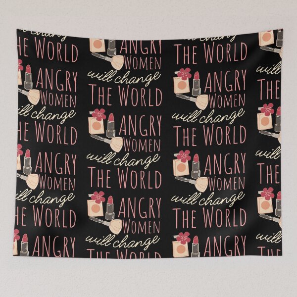 Item preview, Angry Women Will Change The World Makeup White Design designed and sold by SweetAndSpice.