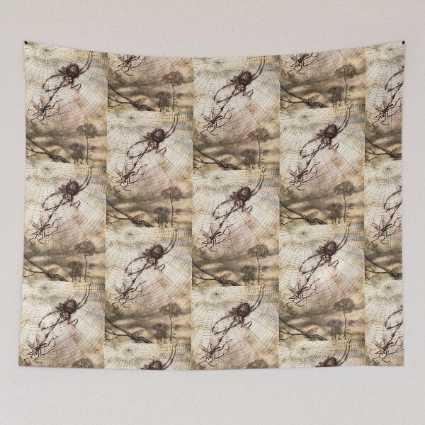 Item preview, The spider and the fly illustration designed and sold by Vintage Designs +.