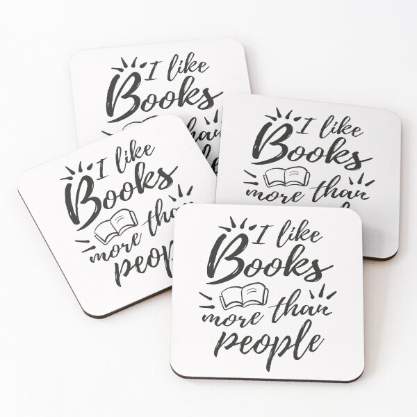 Item preview, I like books more than people designed and sold by ElBeDesigns.