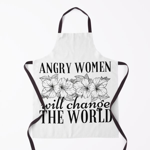 Item preview, Angry Women Will Change The World Black Flowers Design designed and sold by SweetAndSpice.
