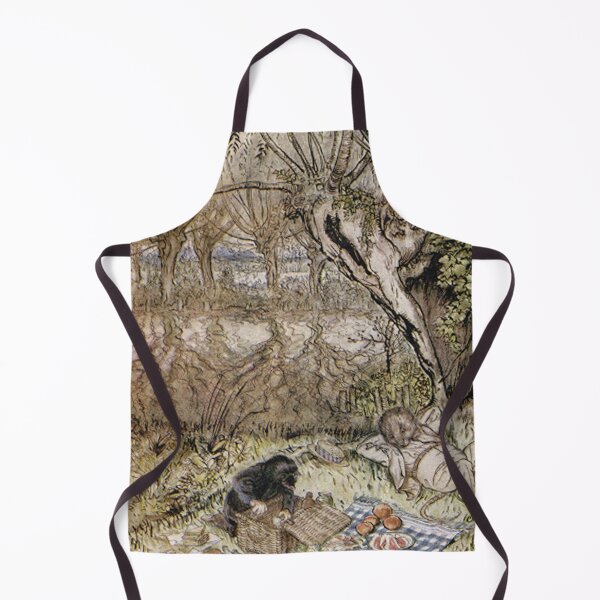 Item preview, Ratty and Mole have lunch Wind in the Willows illustration - Arthur Rackham designed and sold by Vintage Designs +.